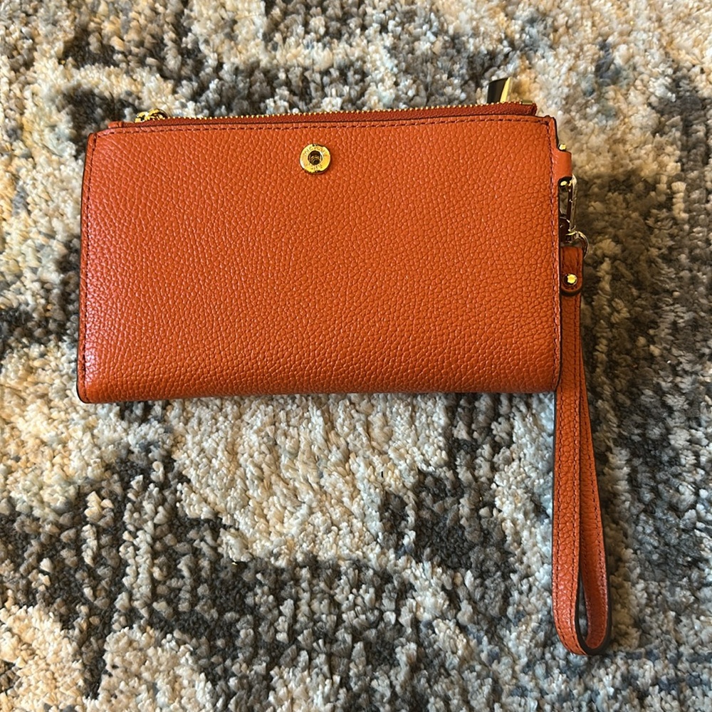 Michael Kors Orange Adele Leather Smartphone Wall… - image 5